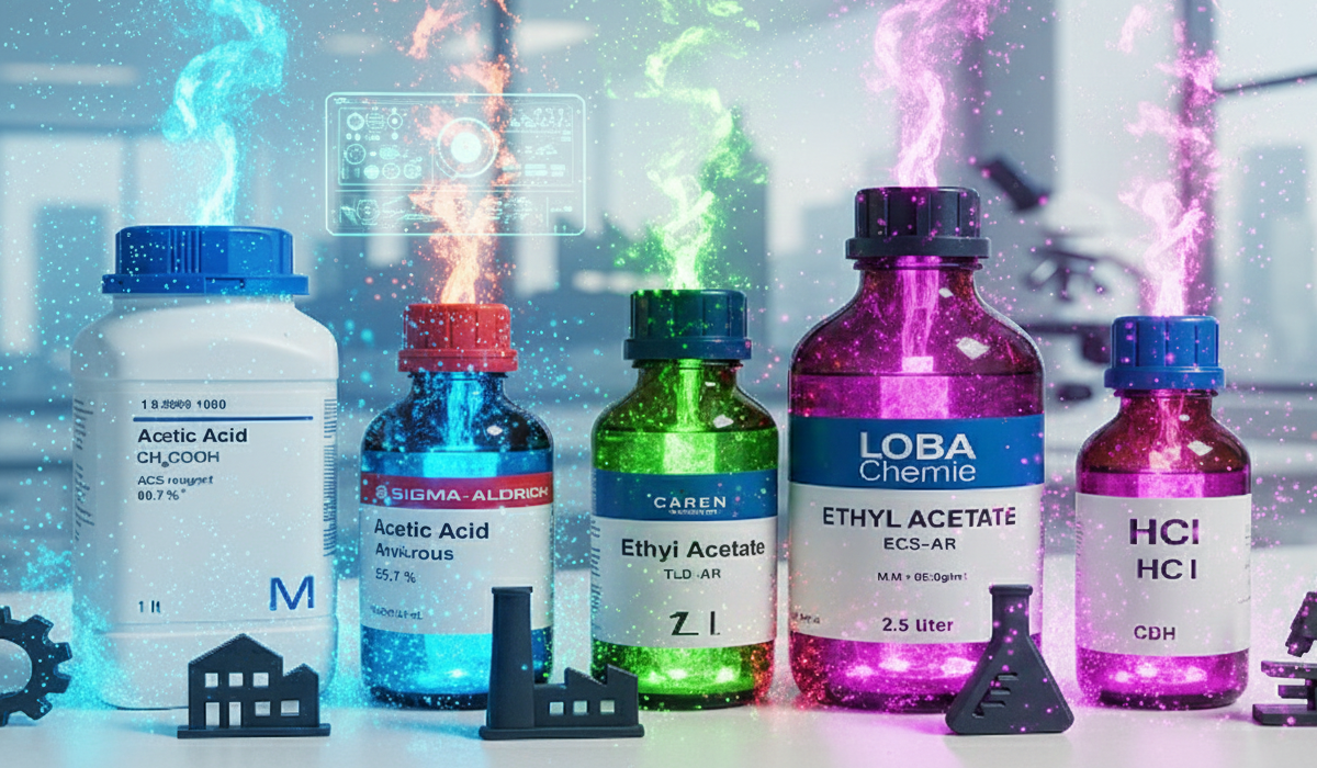 لیست کامل مواد شیمیایی صنعتی و آزمایشگاهی موجود در بازار ایران